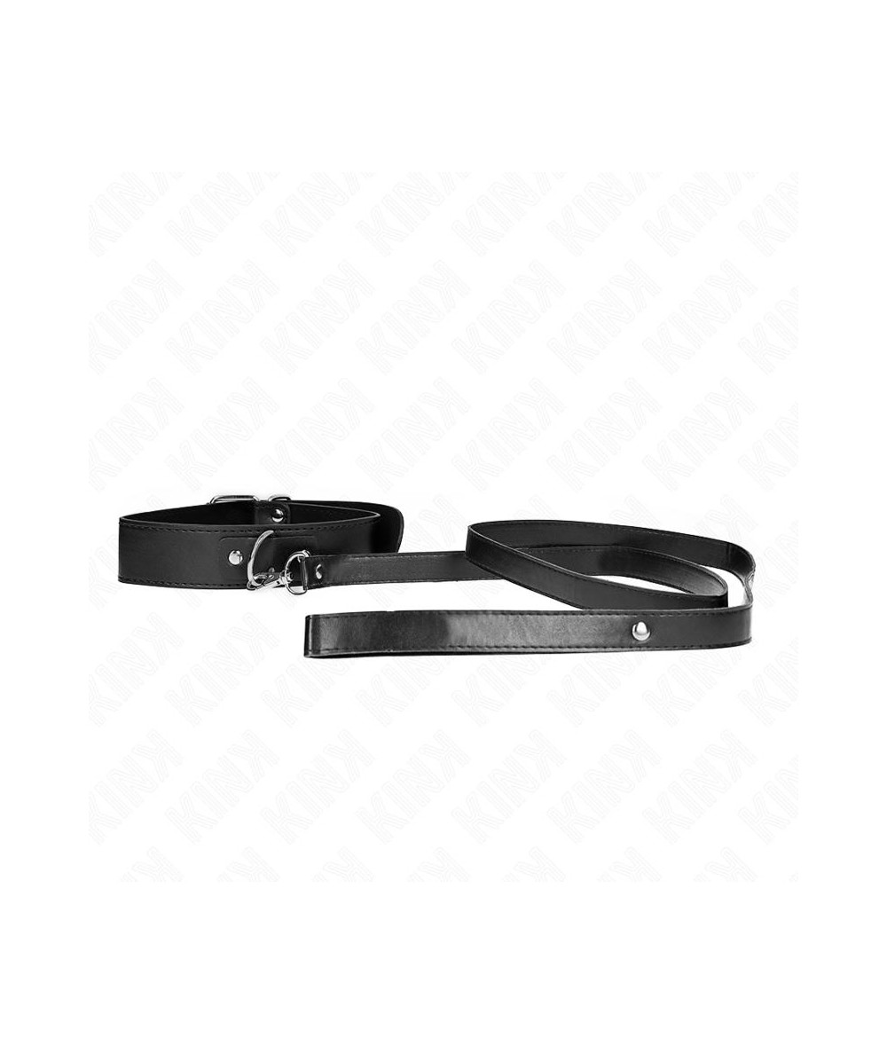 KINK - COLLAR CON CORREA 116 CM FINO NEGRO AJUSTABLE 32-50 CM X 8 CM