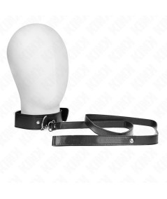 KINK - COLLAR CON CORREA 116 CM FINO NEGRO AJUSTABLE 32-50 CM X 8 CM