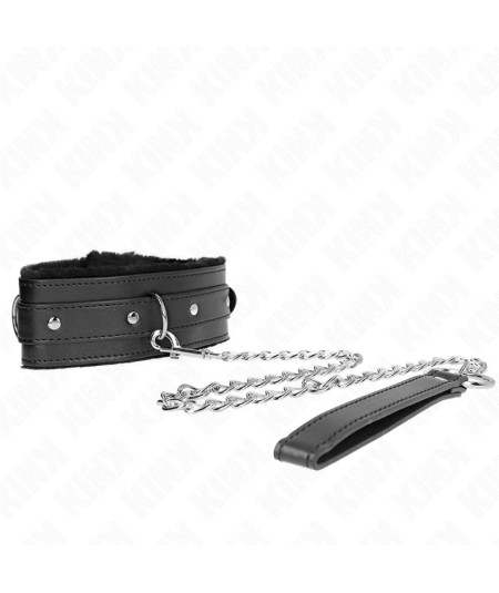 KINK - COLLAR CON CORREA 65 CM CON RESTRICCIONES NEGRO AJUSTABLE 36-42 CM X 5.5 CM