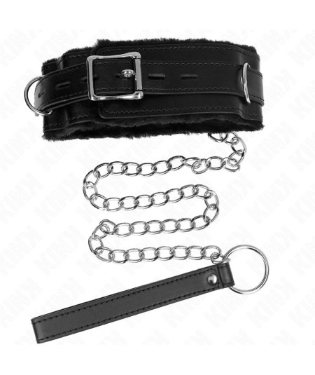 KINK - COLLAR CON CORREA 65 CM CON RESTRICCIONES NEGRO AJUSTABLE 36-42 CM X 5.5 CM