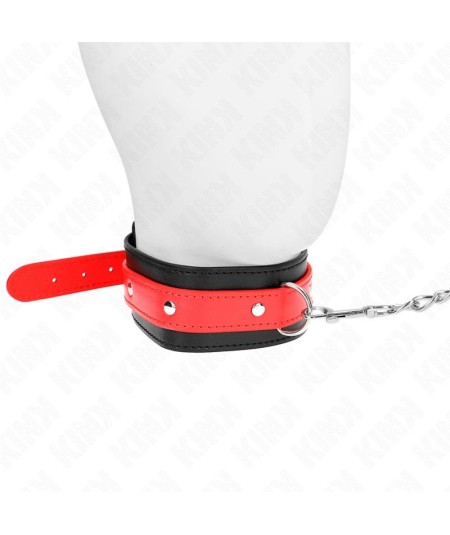 KINK - COLLAR CON CORREA 65 CM ROJO AJUSTABLE 36-43 CM X 5 CM