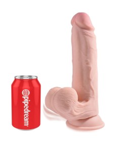 KING COCK - PLUS 3D DILDO SWINGING BALLS 20.3 CM