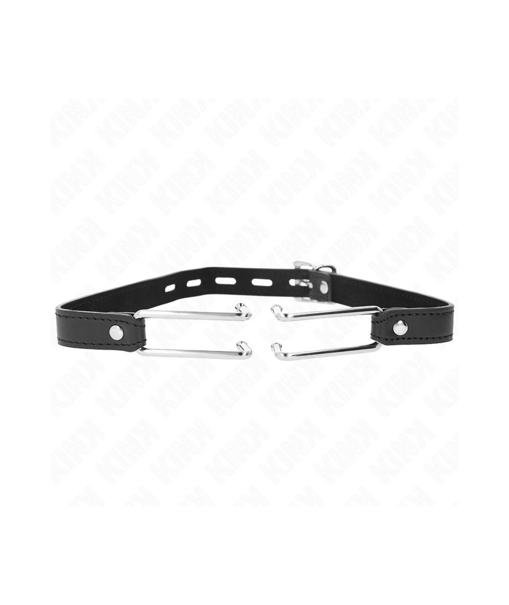 KINK - MORDAZA GANCHO DE METAL 11.5 CM CON CORREA DE POLIPIEL AJUSTABLE 39-58 CM X 2 CM