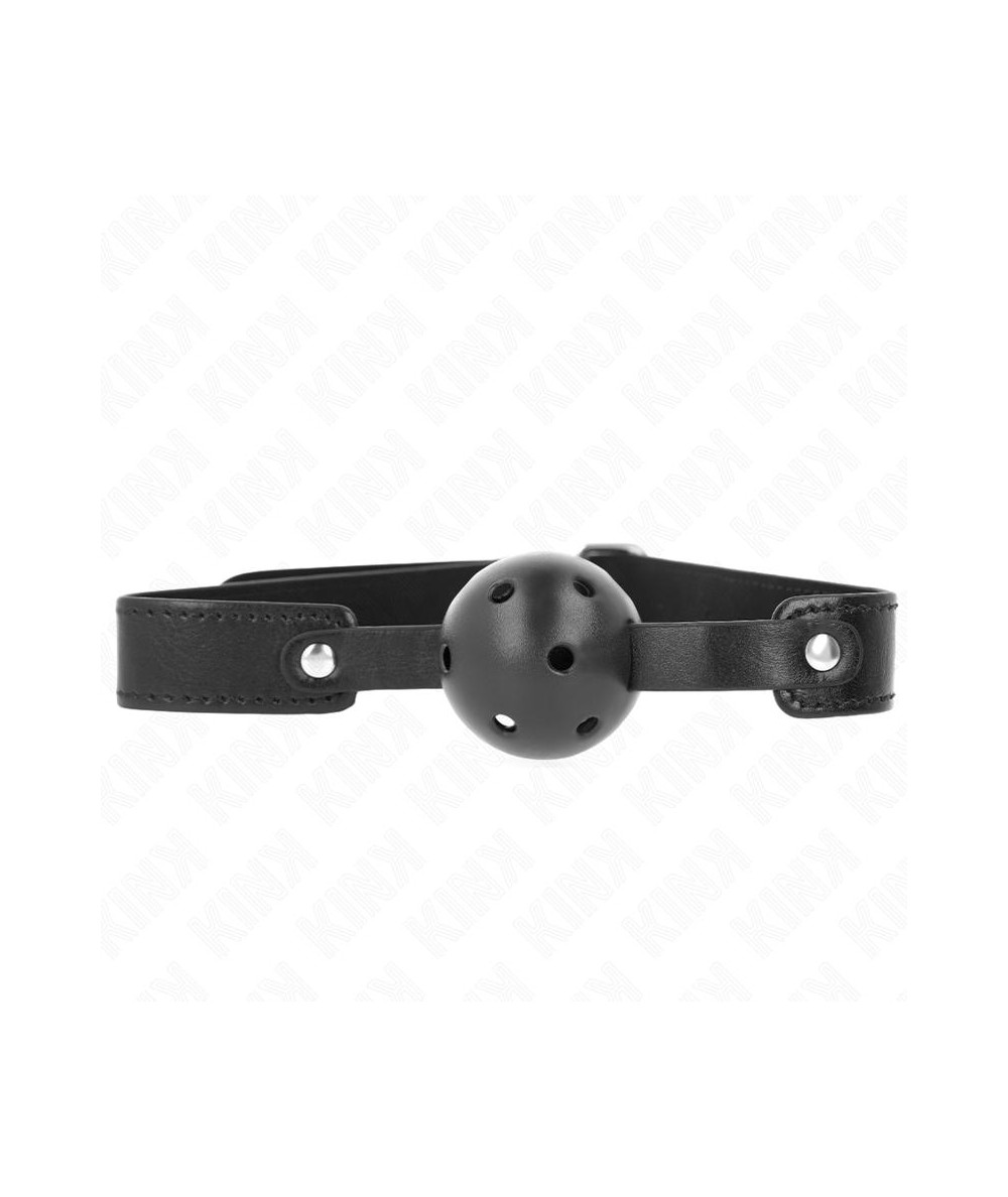 KINK - MORDAZA DE BOLA 4.5 CM TRANSPIRABLE NEGRO 65 x 2.5 CM