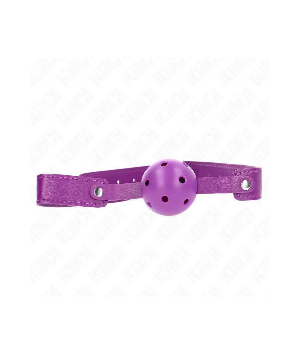 KINK - MORDAZA DE BOLA 4.5 CM TRANSPIRABLE MORADO 65 x 2.5 CM