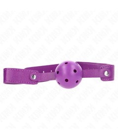 KINK - MORDAZA DE BOLA 4.5 CM TRANSPIRABLE MORADO 65 x 2.5 CM