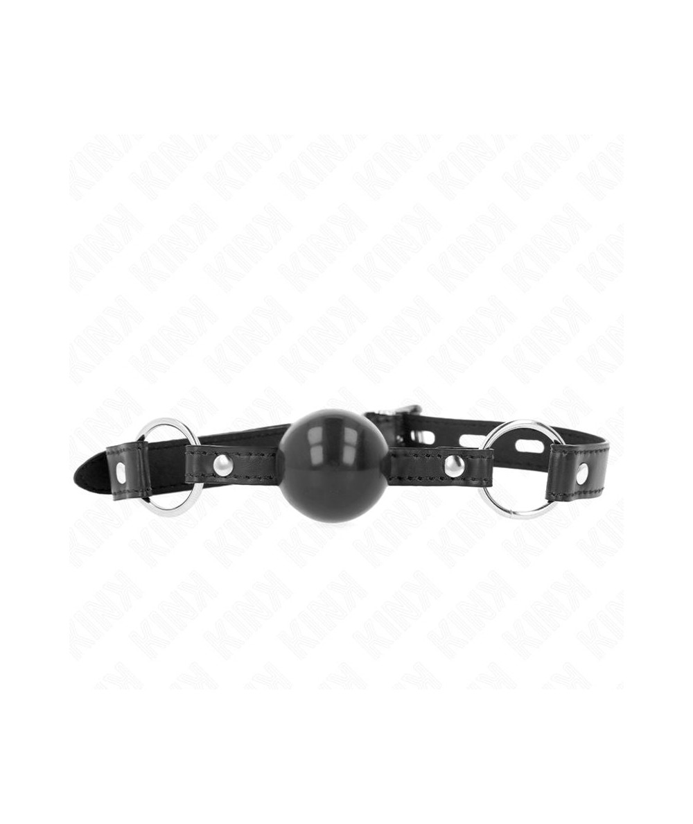 KINK - MORDAZA DE BOLA 4 CM TPE NEGRO 60 x 2 CM