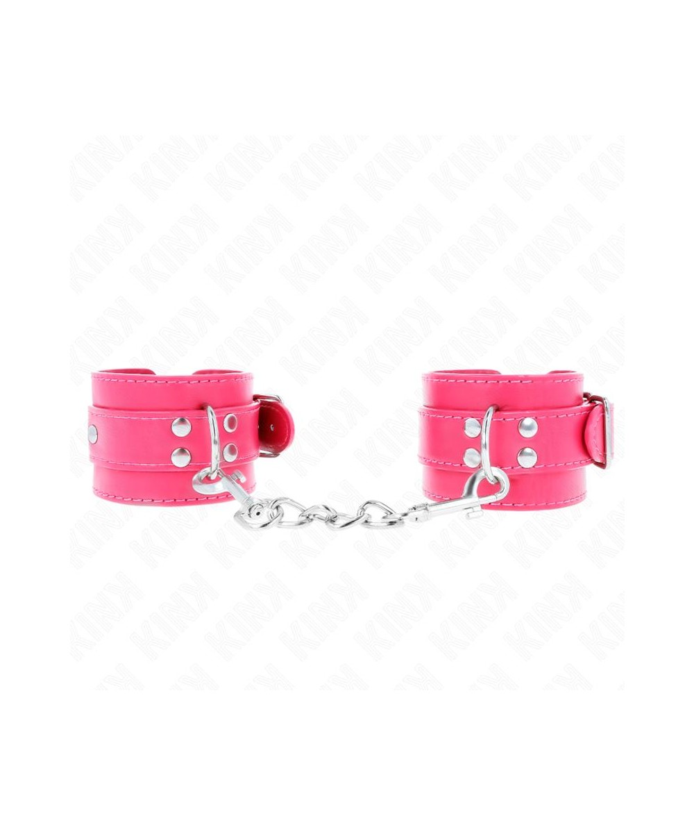 KINK - MUÑEQUERAS FUCSIA CON DETALLES EN FUCSIA AJUSTABLE 20-28 CM X 5.5 CM