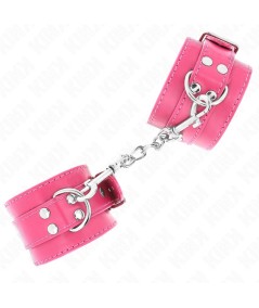 KINK - MUÑEQUERAS FUCSIA CON DETALLES EN FUCSIA AJUSTABLE 20-28 CM X 5.5 CM