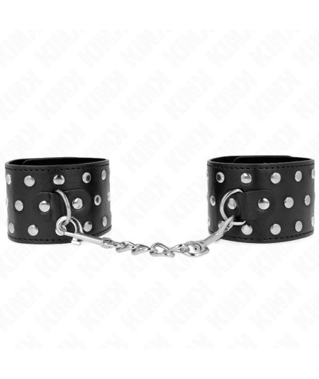 KINK - MUÑEQUERAS ESTILO PUNK AJUSTABLE 19-24 CM X 5.5 CM