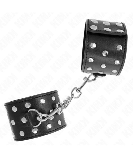 KINK - MUÑEQUERAS ESTILO PUNK AJUSTABLE 19-24 CM X 5.5 CM