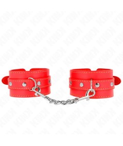 KINK - MUÑEQUERAS FINAS ROJO AJUSTABLE 21-33 CM