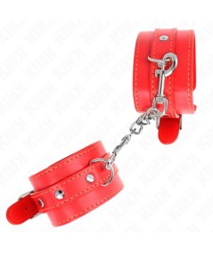 KINK - MUÑEQUERAS FINAS ROJO AJUSTABLE 21-33 CM