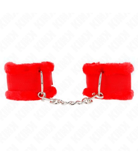 KINK - MUÑEQUERAS FORRADA ROJO AJUSTABLE 17-31 CM X 7 CM