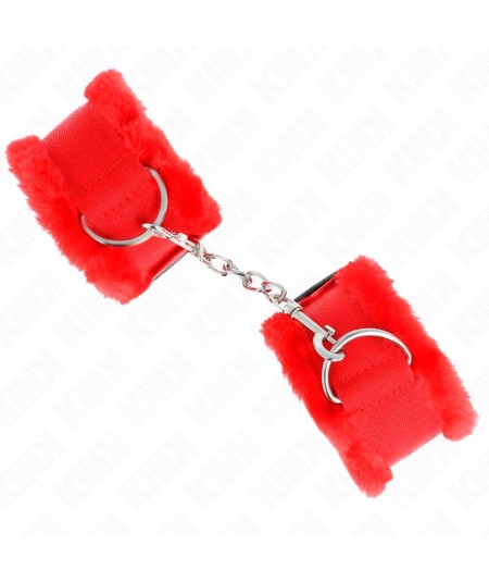 KINK - MUÑEQUERAS FORRADA ROJO AJUSTABLE 17-31 CM X 7 CM