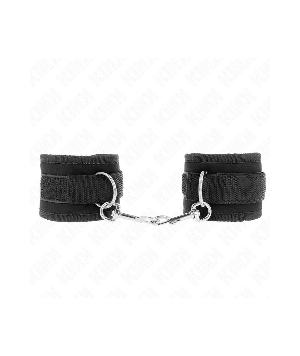 KINK - MUÑEQUERAS NYLON NEGRO MODELO 2 AJUSTABLE 18-35 CM X 6 CM