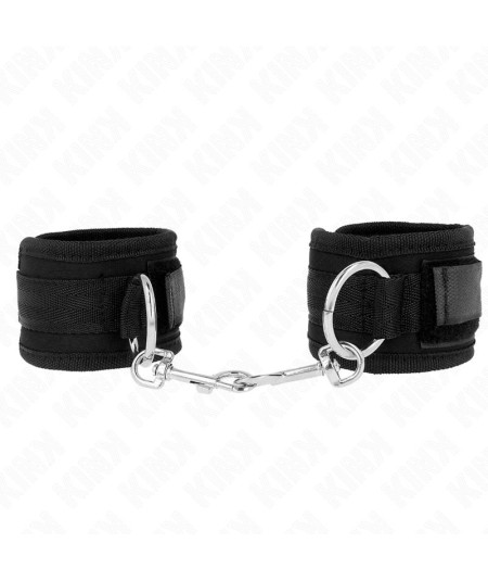 KINK - MUÑEQUERAS NEGRO AJUSTABLE 18-35 CM X 6 CM