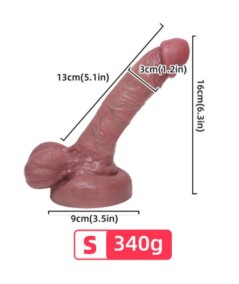 ARMONY - DILDO REALISTICO SILICONA LIQUIDA 13 CM