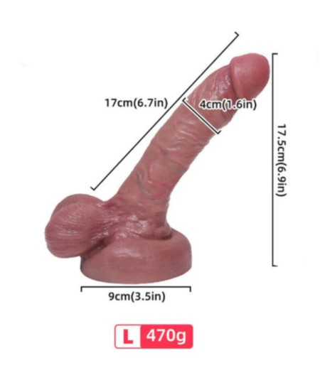 ARMONY - DILDO REALISTICO SILICONA LIQUIDA 17 CM