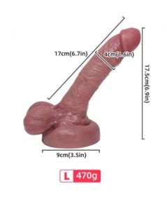 ARMONY - DILDO REALISTICO SILICONA LIQUIDA 17 CM