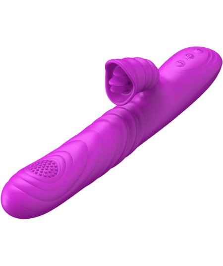 ARMONY - ANGELIA VIBRADOR MULTIFUNCION CON LENGUA ESTIMULADORA EFECTO CALOR VIOLETA