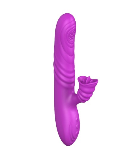 ARMONY - ANGELIA VIBRADOR MULTIFUNCION CON LENGUA ESTIMULADORA EFECTO CALOR VIOLETA