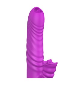 ARMONY - ANGELIA VIBRADOR MULTIFUNCION DOBLE LENGUA EFECTO CALOR VIOLETA