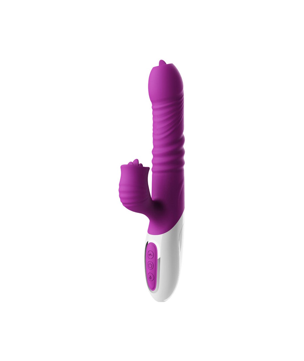 ARMONY - VIBRADOR & THRUSTING DOBLE LENGUA EFECTO CALOR VIOLETA