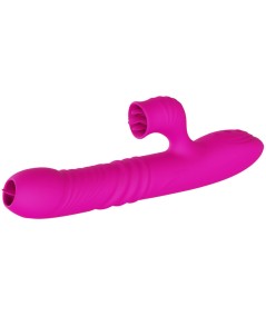 ARMONY - FANNY VIBRADOR MULTIFUNCION DOBLE LENGUA EFECTO CALOR FUCSIA