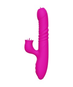 ARMONY - FANNY VIBRADOR MULTIFUNCION DOBLE LENGUA EFECTO CALOR FUCSIA