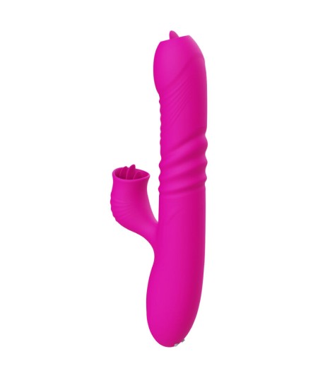 ARMONY - FANNY VIBRADOR MULTIFUNCION DOBLE LENGUA EFECTO CALOR FUCSIA