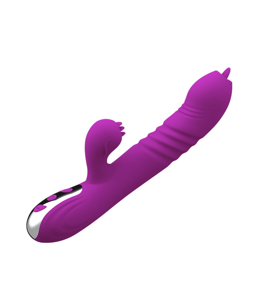 ARMONY - FAIRY VIBRADOR MULTIFUNCION DOBLE LENGUA EFECTO CALOR VIOLETA