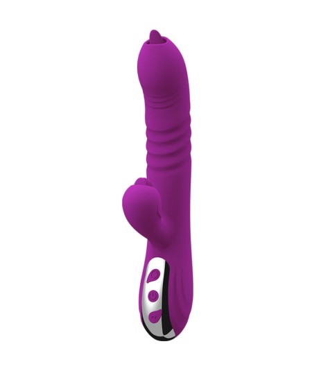 ARMONY - FAIRY VIBRADOR MULTIFUNCION DOBLE LENGUA EFECTO CALOR VIOLETA