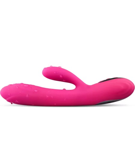 ARMONY - VIBRADOR & ESTIMULADOR FLEXIBLE EFECTO CALOR FUCSIA