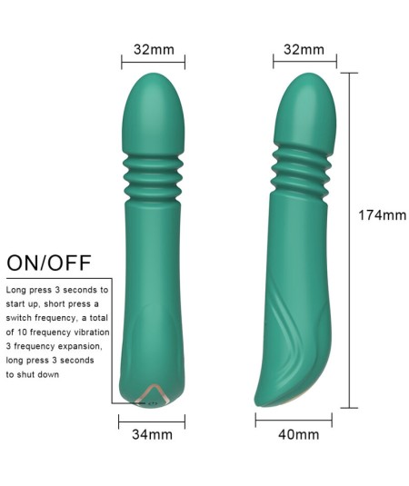 ARMONY - VIBRADOR & THRUSTING PUNTO G VERDE