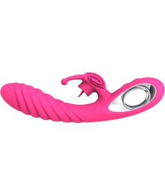 ARMONY - VICKY VIBRADOR RABBIT CON LENGUA PULL RING FUCSIA