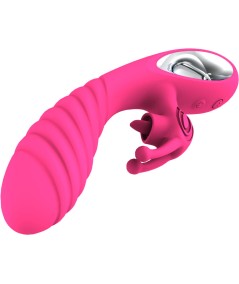 ARMONY - VICKY VIBRADOR RABBIT CON LENGUA PULL RING FUCSIA