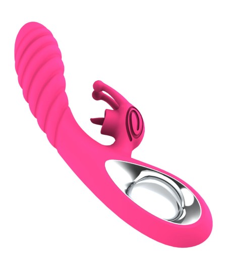 ARMONY - VICKY VIBRADOR RABBIT CON LENGUA PULL RING FUCSIA