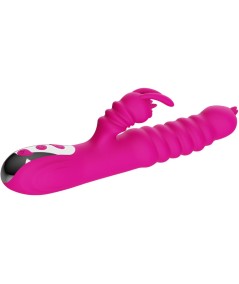 ARMONY - VIBRADOR MULTIFUNCION RABBIT DOBLE LENGUA EFECTO CALOR FUCSIA