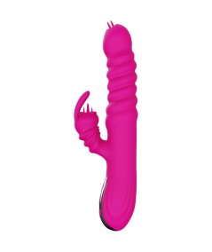 ARMONY - VIBRADOR MULTIFUNCION RABBIT DOBLE LENGUA EFECTO CALOR FUCSIA