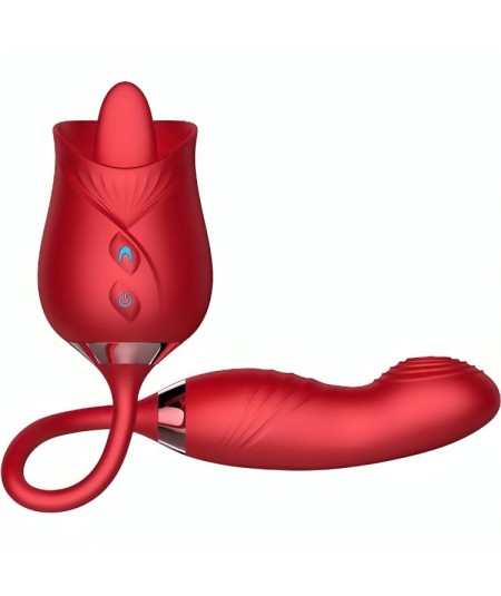 ARMONY - DELIGHT FLOWER VIBRADOR & BUMPING CON LENGUA ROJO