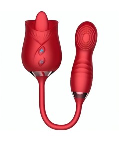 ARMONY - DELIGHT FLOWER VIBRADOR & BUMPING CON LENGUA ROJO