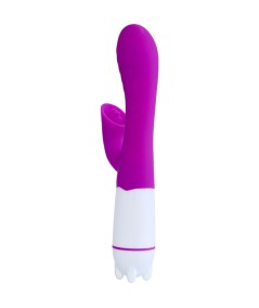 ARMONY - HAPPY VIBRADOR & ESTIMULADOR CON LENGUA RECARGABLE VIOLETA