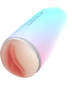 ARMONY - MASTURBADOR VIBRADOR DOBLE VAGINA & BOCA RAINBOW