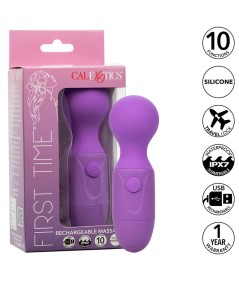 CALEXOTICS - FIRST TIME MASAJEADOR RECARGABLE 10 VIBRACIONES VIOLETA