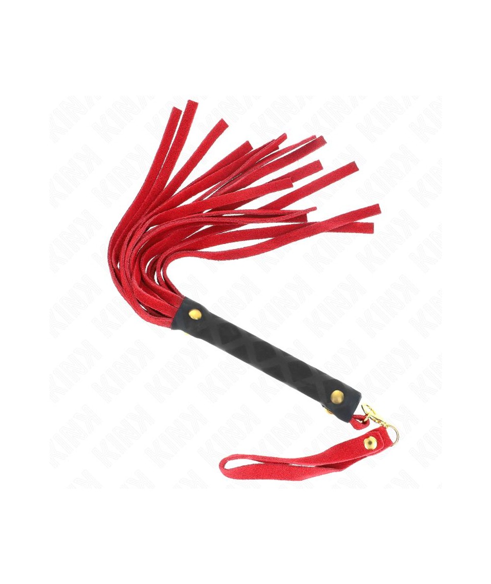 KINK - LÁTIGO MINI PIEL DE ANTE ROJO 30 CM