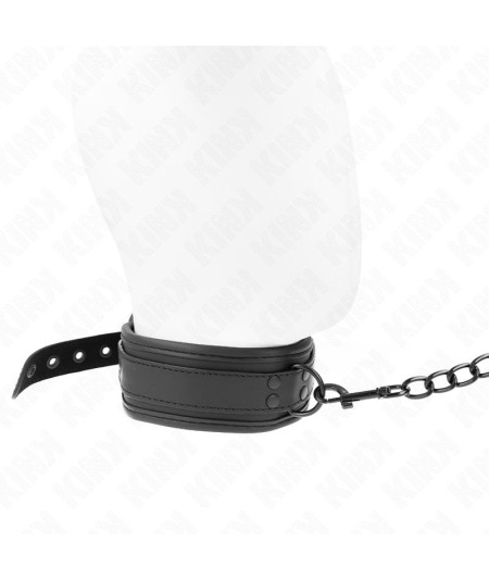 KINK - COLLAR CON CORREA 78 CM BONDAGE DE NEOPRENO MODELO 1 AJUSTABLE 37.5 X 49.5 CM