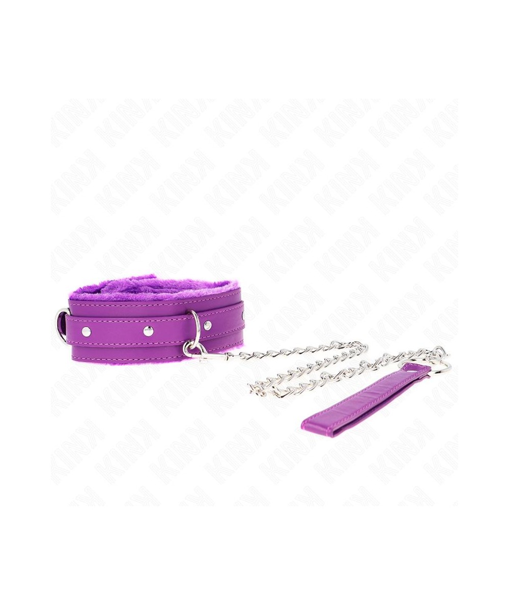 KINK - COLLAR CON CORREA 65 CM CON RESTRICCIONES MORADO AJUSTABLE 36-42 CM X 5.5 CM