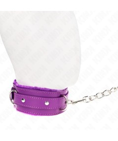 KINK - COLLAR CON CORREA 65 CM CON RESTRICCIONES MORADO AJUSTABLE 36-42 CM X 5.5 CM