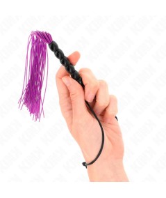 KINK - MINI LÁTIGO DE SILICONA CON AGARRE 6 BOLAS MORADO 26 CM